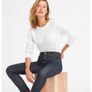 NEW EVERLANE Box cut Pocket Tee - Longsleeve